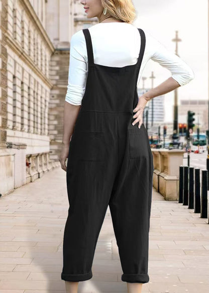 Women's Loose Overalls Jumpsuit with Pockets Summer Style 4