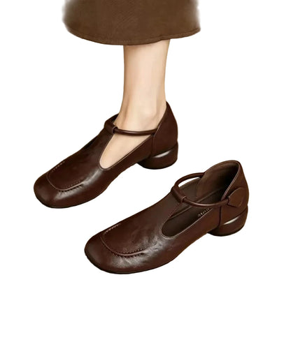 Women's Mary Jane Shoes Low Heel Vintage Style 0