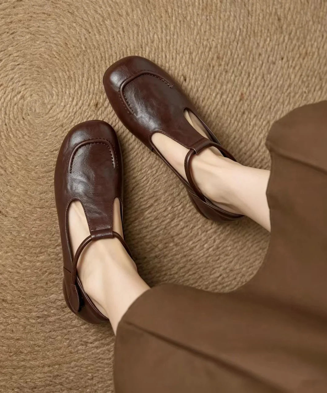 Women's Mary Jane Shoes Low Heel Vintage Style 1