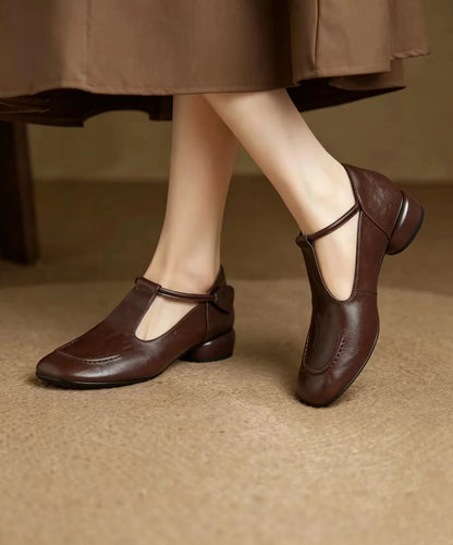 Women's Mary Jane Shoes Low Heel Vintage Style 3