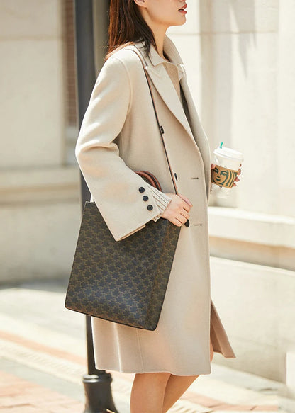 Women's Maxi Coat Notched Collar Fall Style 3