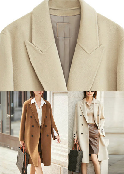 Women's Maxi Coat Notched Collar Fall Style 4