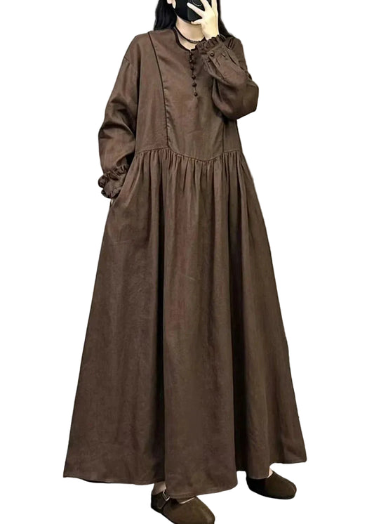 Women's Maxi Dress Bohemian Oversized Ruffled 0