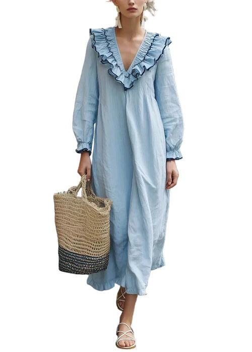Women’s Maxi Dress Boho Ruffled Party Style 0