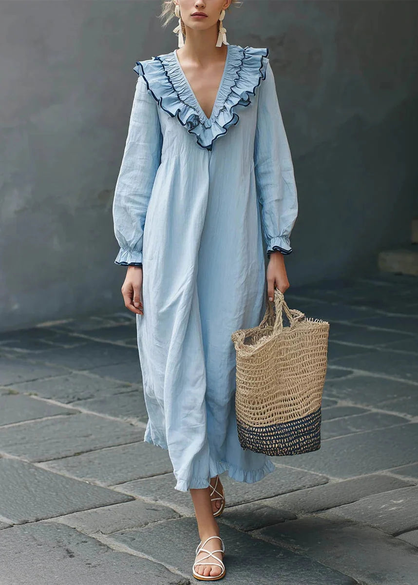 Women’s Maxi Dress Boho Ruffled Party Style 2