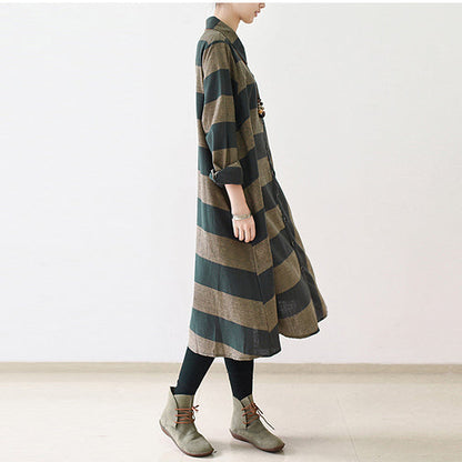 Women's Maxi Dress Casual Striped Caftan 1