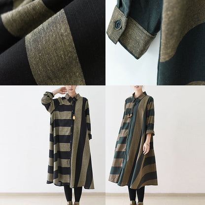 Women's Maxi Dress Casual Striped Caftan 4