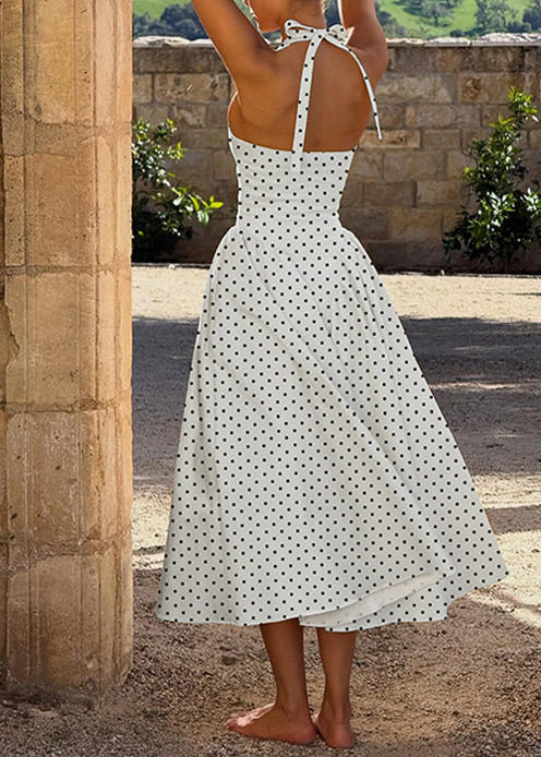 Women's Maxi Dress Halter Sleeveless Boho Style 3