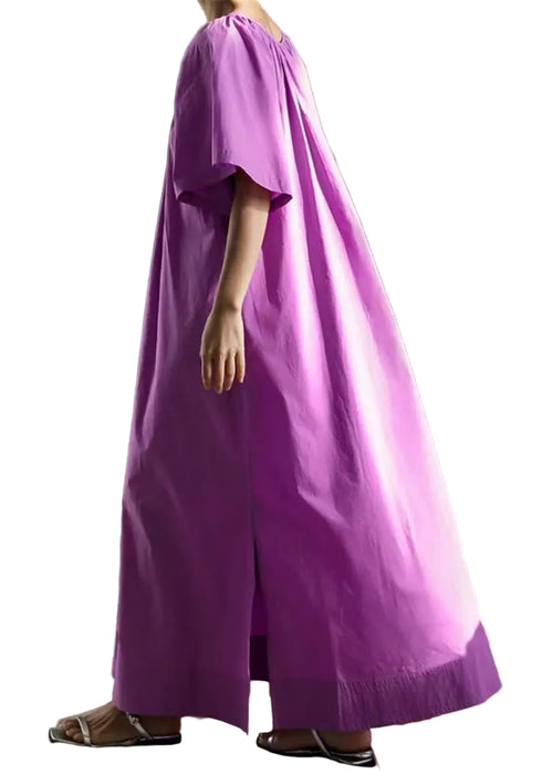 Women's Maxi Dress Loose Fit Side Open Summer Style 0