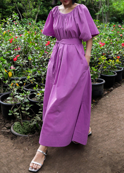 Women's Maxi Dress Loose Fit Side Open Summer Style 3