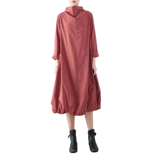 Women's Maxi Dress Oversized High Neck Caftan Style 0