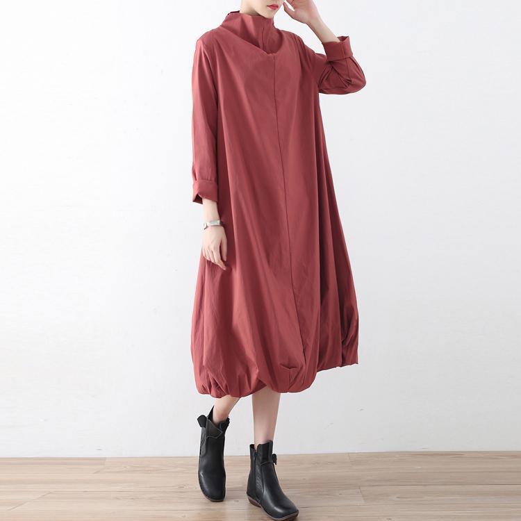 Women's Maxi Dress Oversized High Neck Caftan Style 1