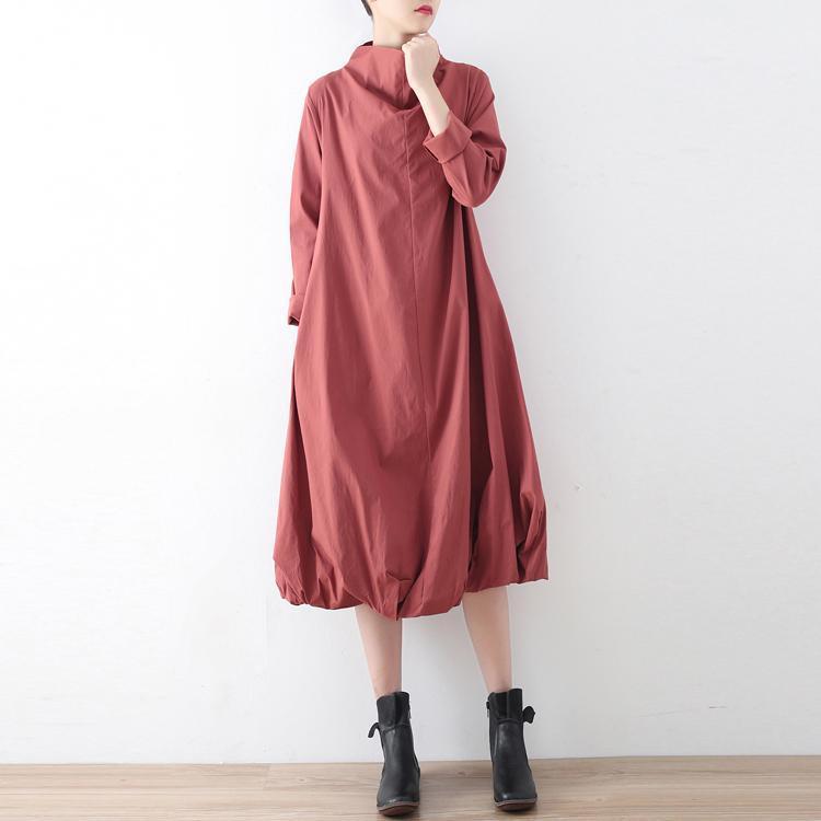 Women's Maxi Dress Oversized High Neck Caftan Style 2