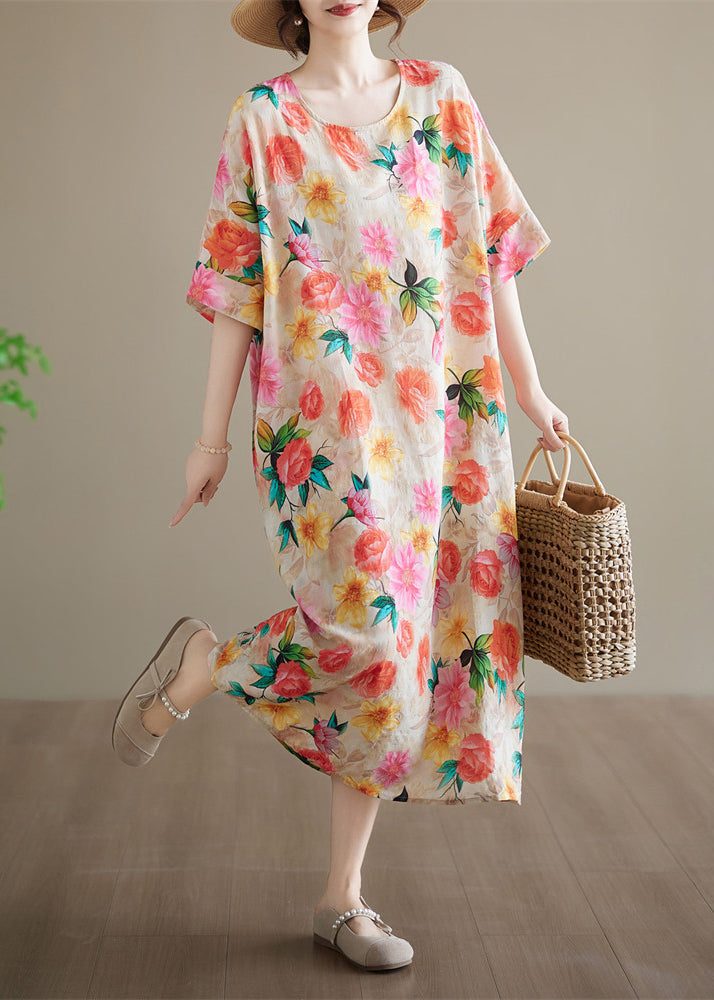 Women's Maxi Dress Patchwork Print Plus Size Summer Style 2
