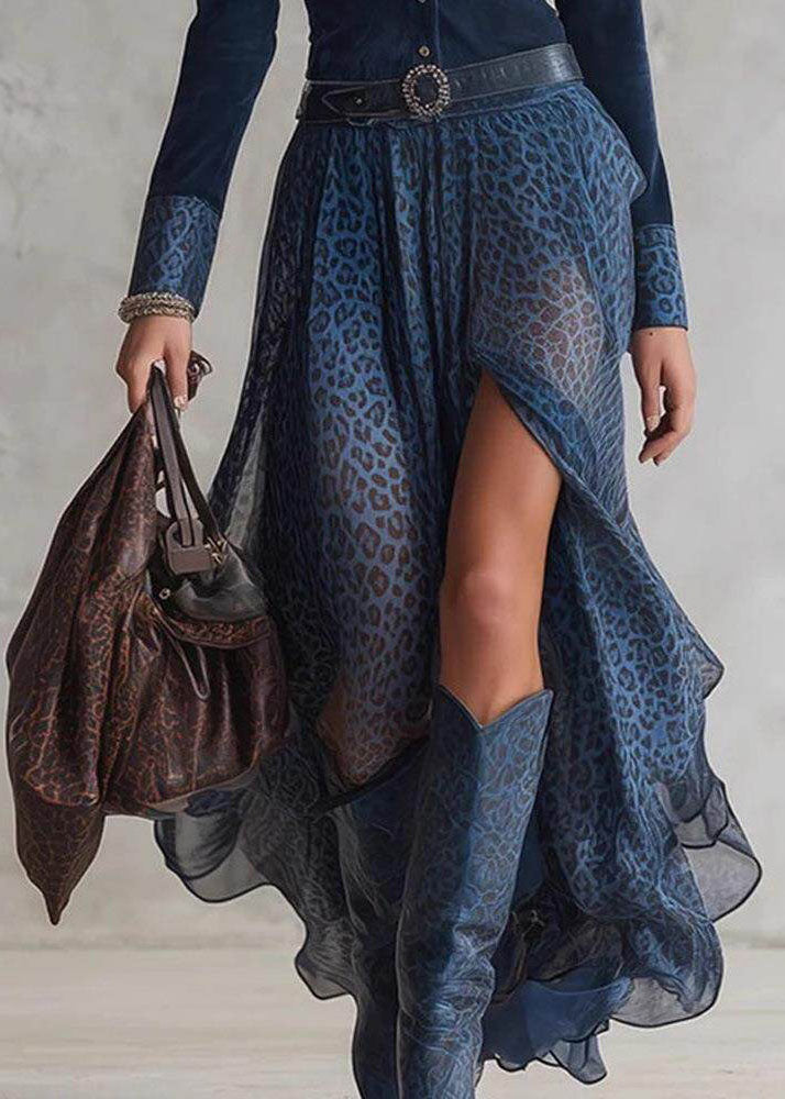 Women's Maxi Dress Peter Pan Collar Side Open Patchwork Long Sleeve 4