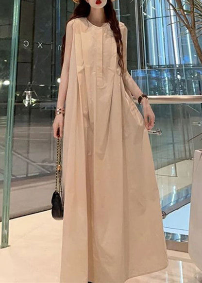 Women's Maxi Dress Sleeveless O-Neck Casual 1