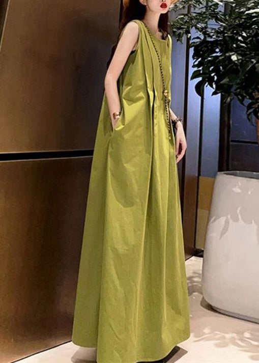 Women's Maxi Dress Sleeveless O-Neck Casual 2