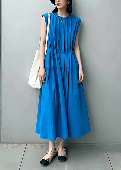 Women's Maxi Dress Sleeveless O-Neck Loose Fit 1