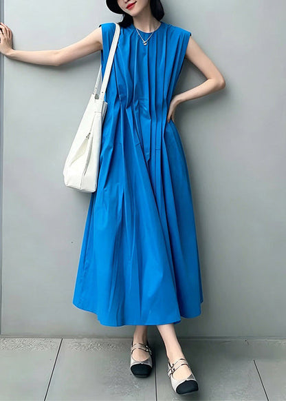 Women's Maxi Dress Sleeveless O-Neck Loose Fit 2