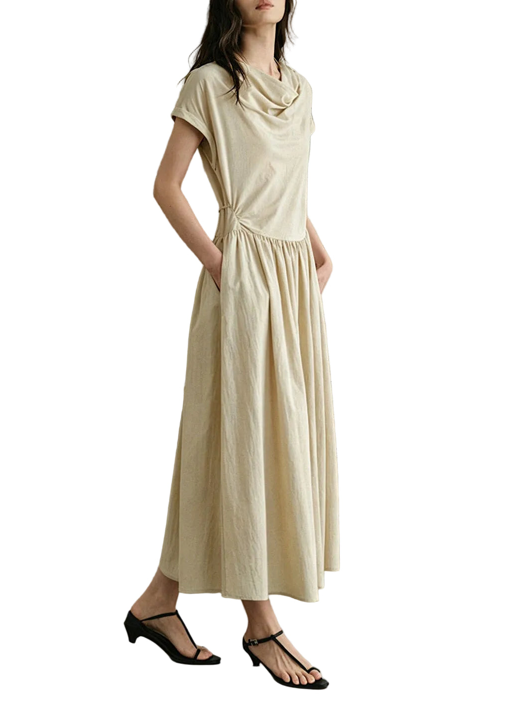 Women's Maxi Dress Tie Waist Summer Style 0