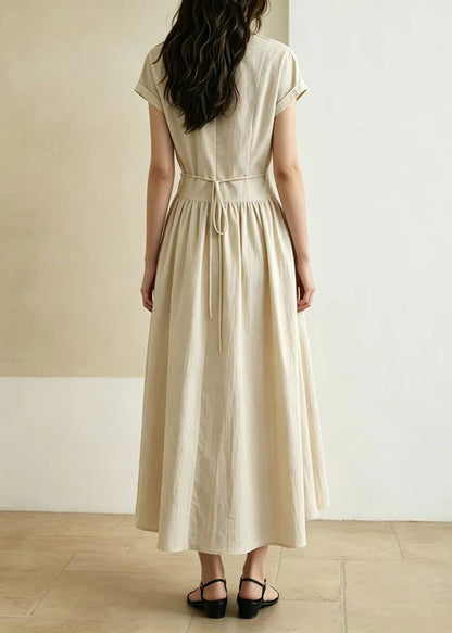 Women's Maxi Dress Tie Waist Summer Style 2