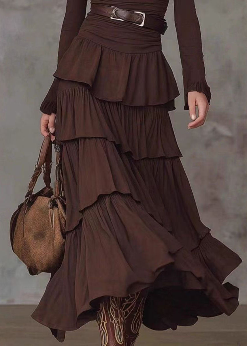 Women's Maxi Dress V Neck Layered Long Sleeve 4
