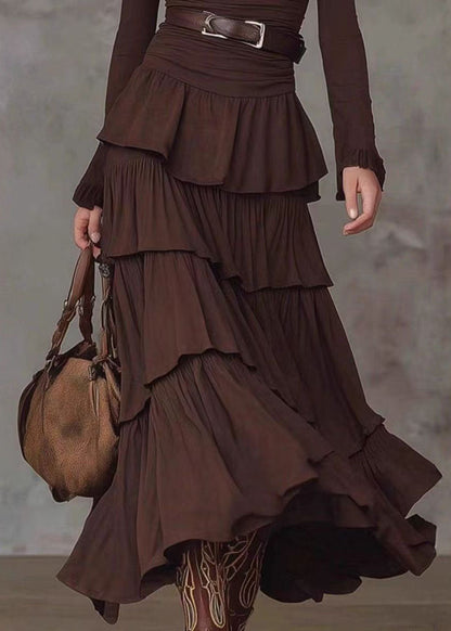 Women's Maxi Dress V Neck Layered Long Sleeve 4
