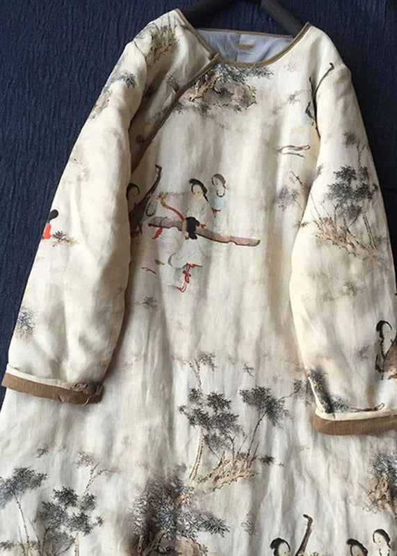 Women's Maxi Parka Casual Patchwork Style 1