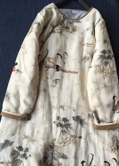 Women's Maxi Parka Casual Patchwork Style 1