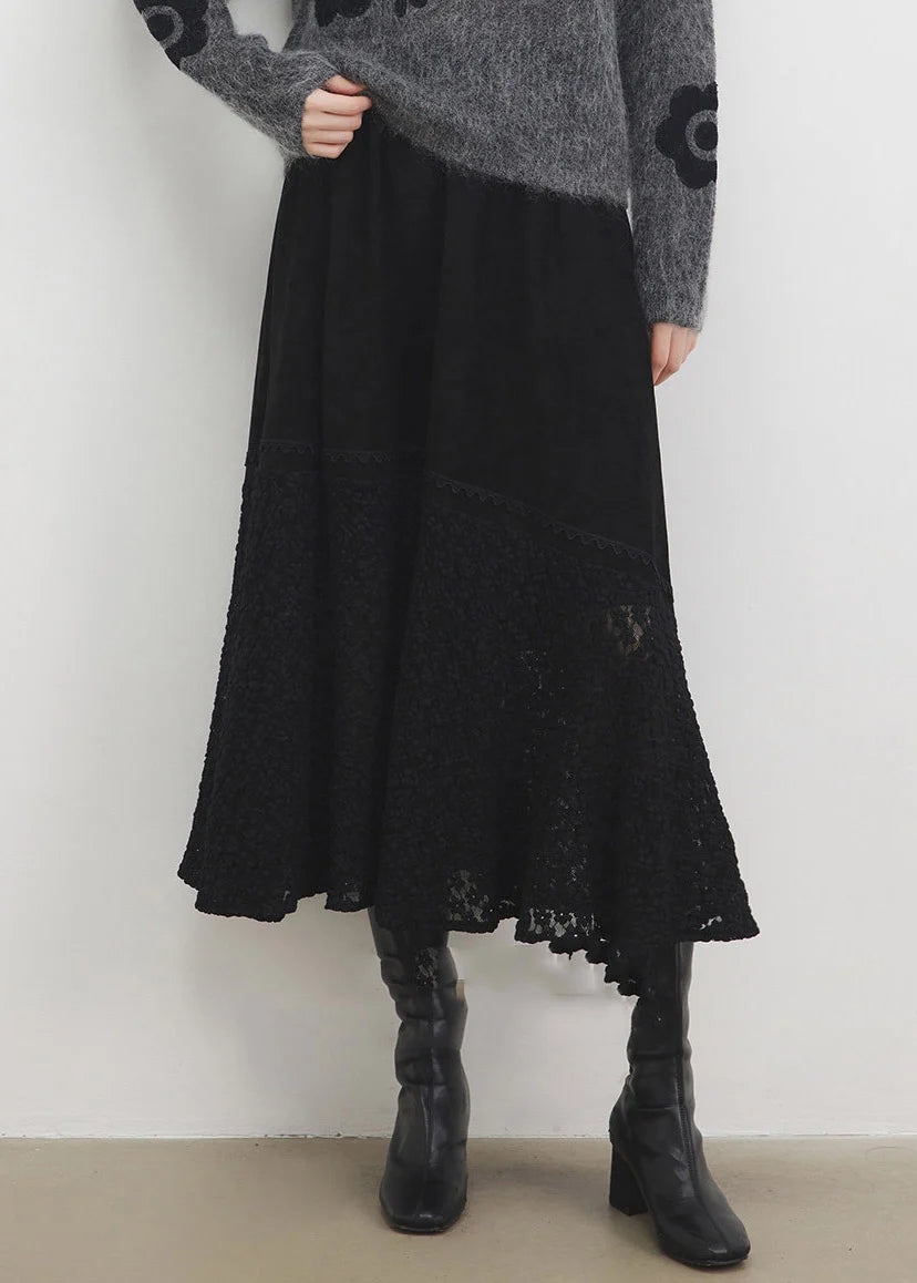 Women's Maxi Skirt Elastic Waist Casual Style 2