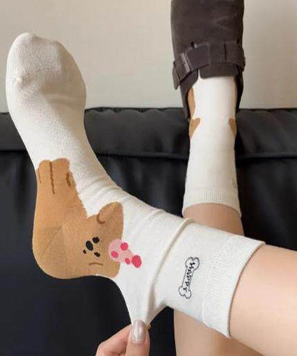 Women's Mid-Calf Socks Cartoon Design 2
