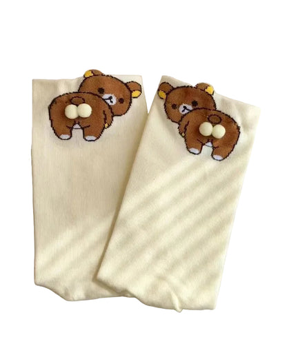 Women's Mid Calf Socks Cartoon Pattern Casual 3