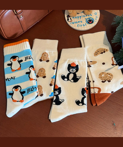 Women’s Mid Calf Socks Cartoon Style 1