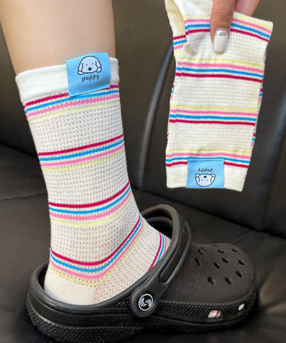 Women's Mid Calf Socks Colored Dot Pattern 2