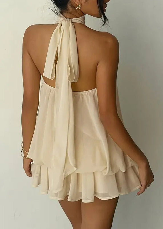 Women's Mid Dress Backless Sleeveless Holiday Style 3