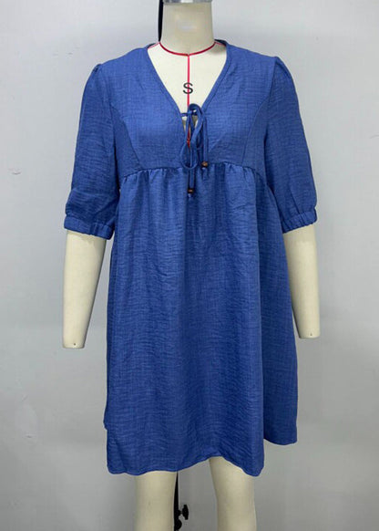 Women's Mid Dress Boho Patchwork Style 3