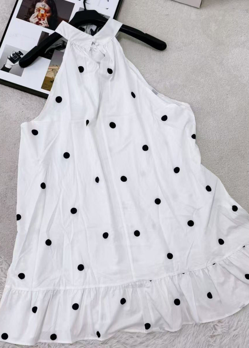 Women's Mid Dress Casual Ruffled Patchwork 3