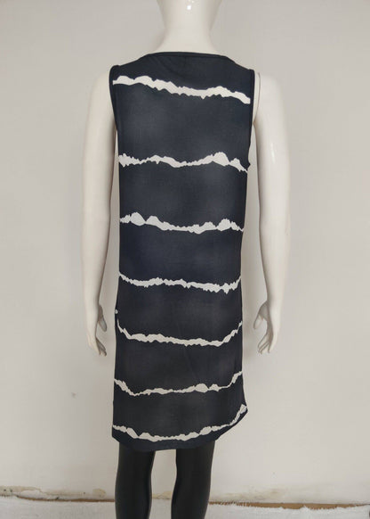 Women's Mid Dress Loose Fit Striped with Pockets 4