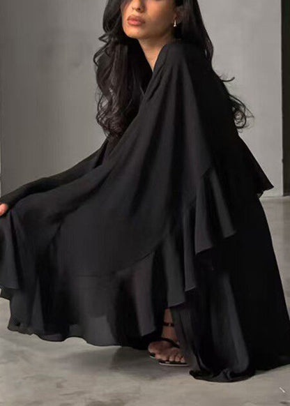 Women's Mid Dress Ruffled Half Sleeve Plus Size 3