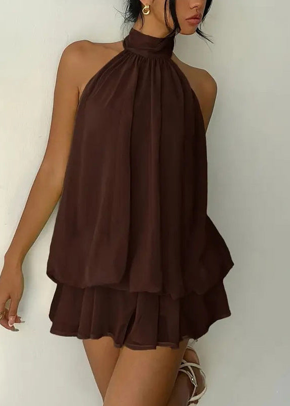 Women's Mid Dress Turtleneck Patchwork Style 2