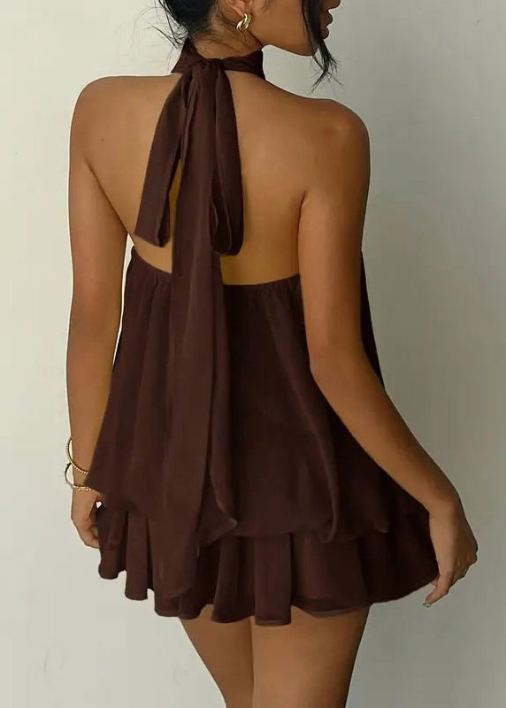 Women's Mid Dress Turtleneck Patchwork Style 3