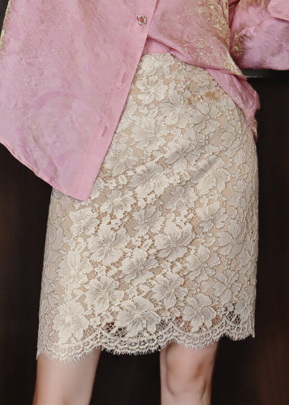Women's Midi Skirt Wrap Style with Openwork Detailing 3