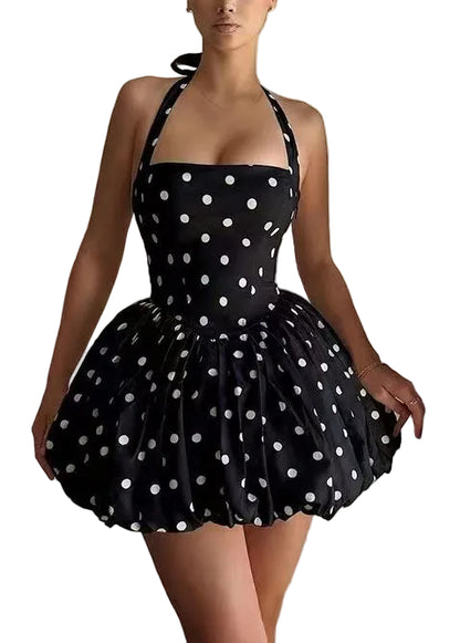 Women's Mini Dress Halter Backless Summer Style 0