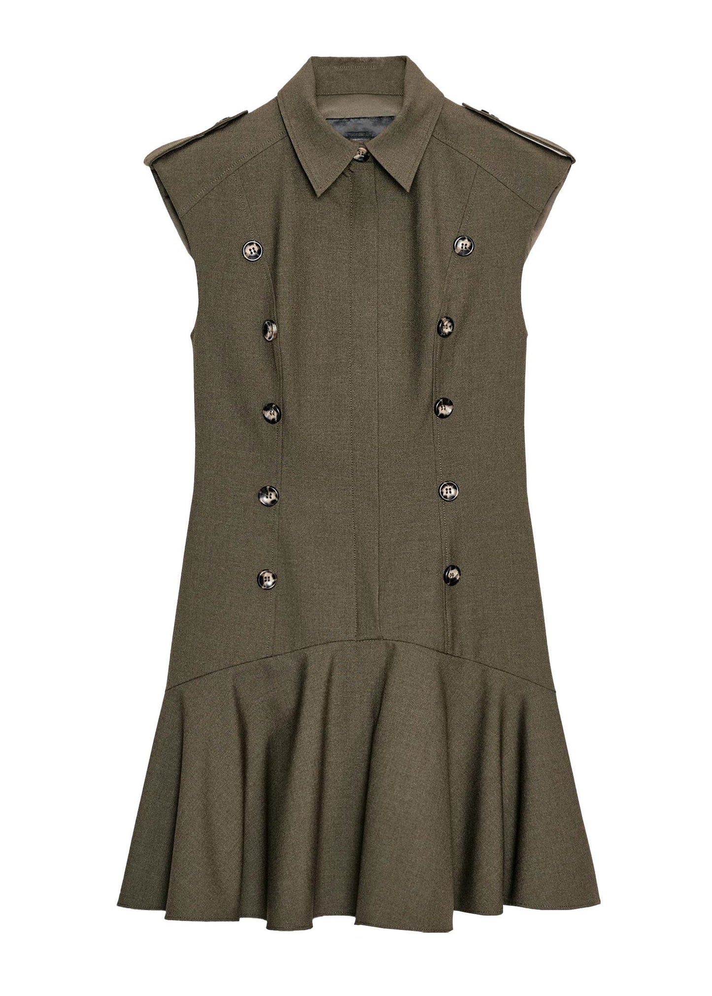 Women's Mini Dress Peter Pan Collar Patchwork Summer Style 3