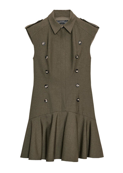 Women's Mini Dress Peter Pan Collar Patchwork Summer Style 3