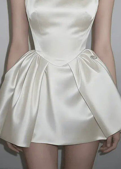Women's Mini Dress Stand Collar Sleeveless 4