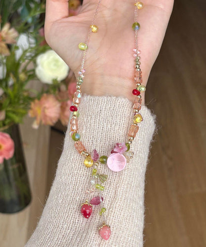 Women's Necklace Asymmetrical Beading Tassel Design 1