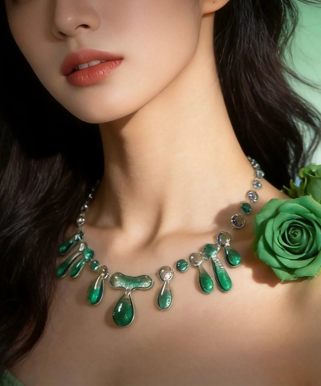 Women's Necklace Teardrop Vintage Style 1