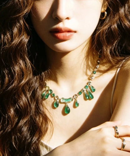 Women's Necklace Teardrop Vintage Style 2