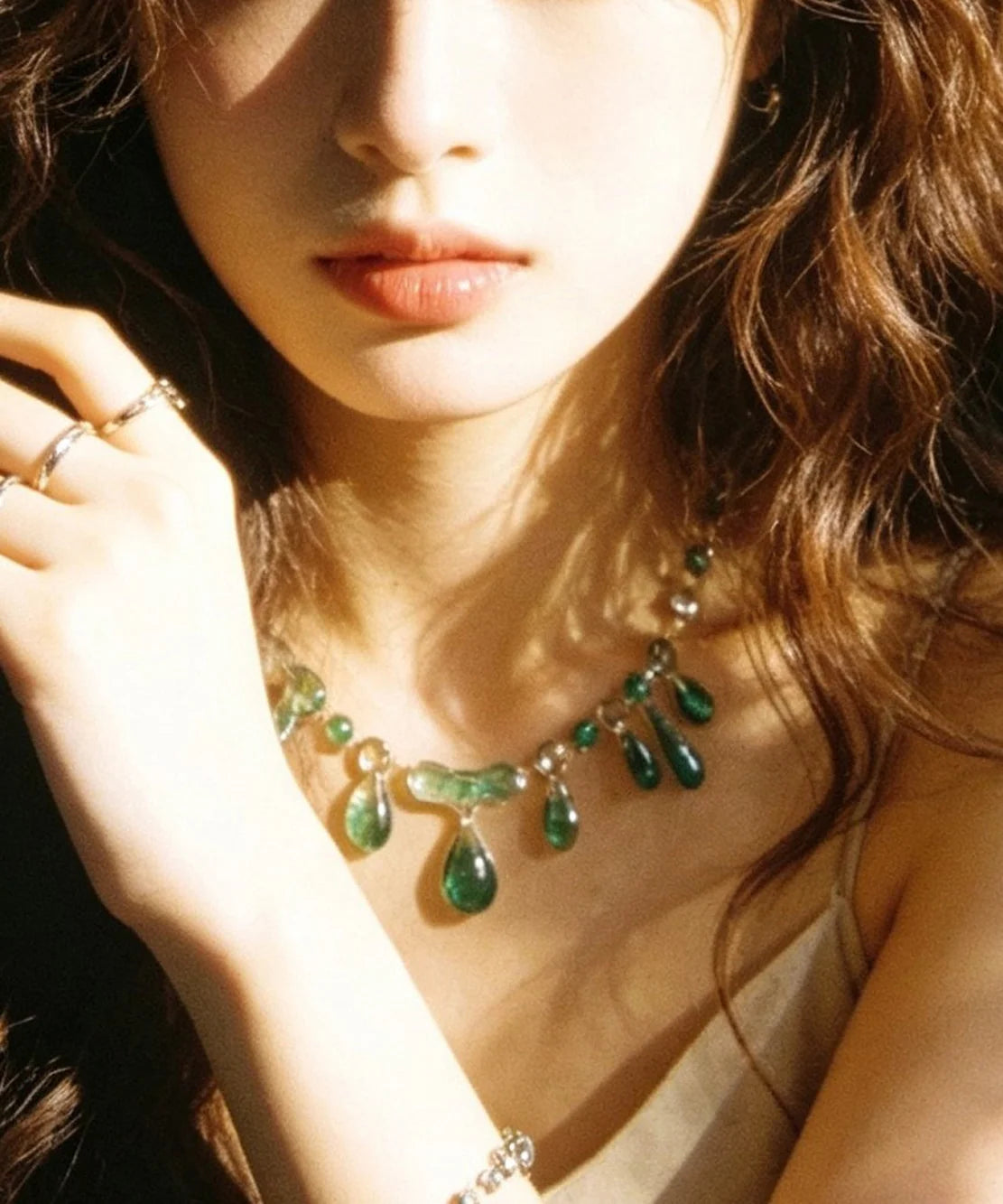 Women's Necklace Teardrop Vintage Style 3
